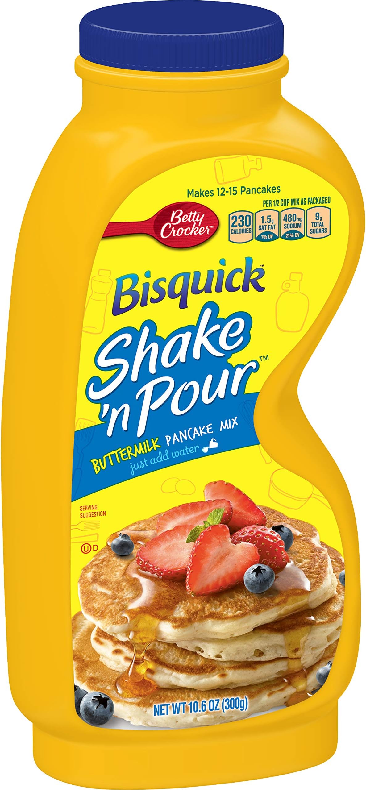 Betty Crocker Bisquick Shake 'N Pour Buttermilk Pancake Mix, 10.6 oz