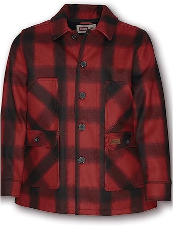 Stormy Kromer Mackinaw Coat - Outerwear Mens Flannel Jacket, Wool Coat for Men