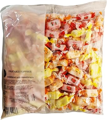 South Coast Sweets® Sugar Free Fruit Juice Toffees - 1 Kg