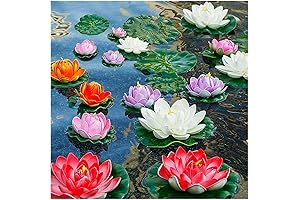 Artificial Lily Pads for Pond, Garden Oasis for Koi Fish and Decor