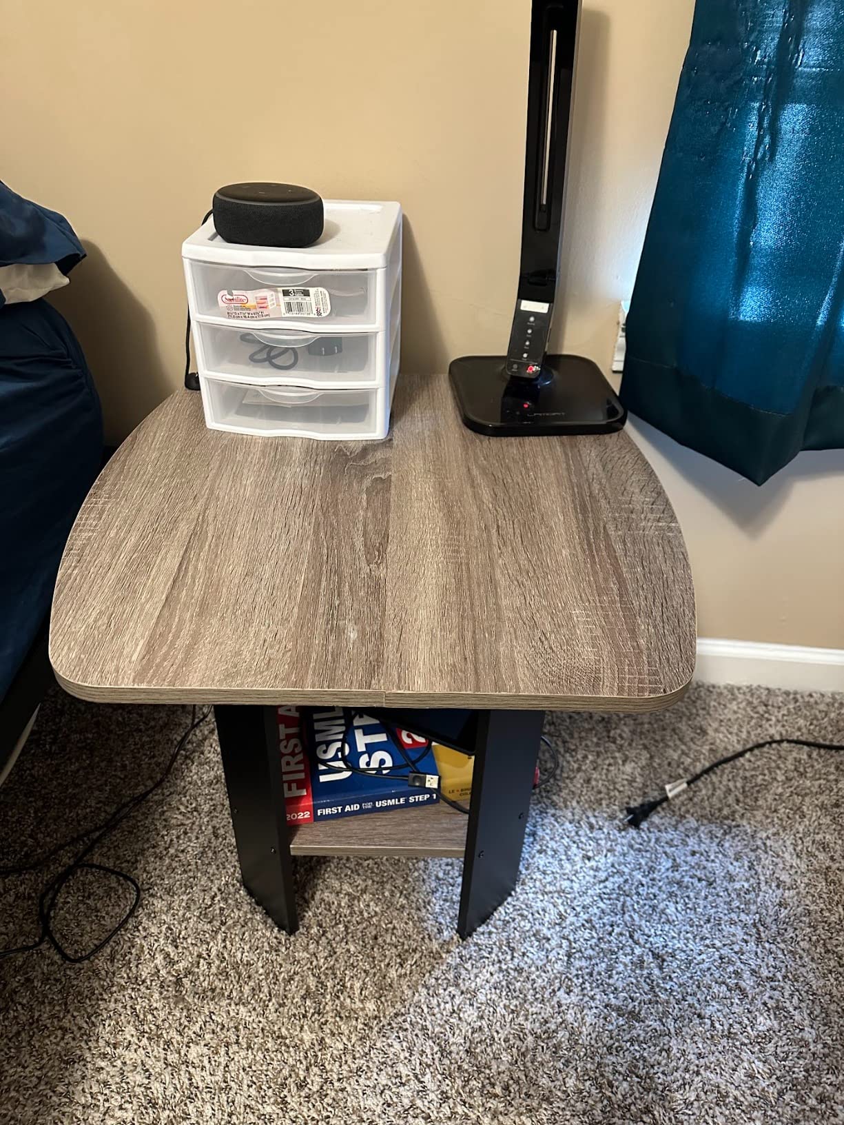 $7/mo - Finance Furinno Classic Homey Square Parsons Side End Table, 1 ...