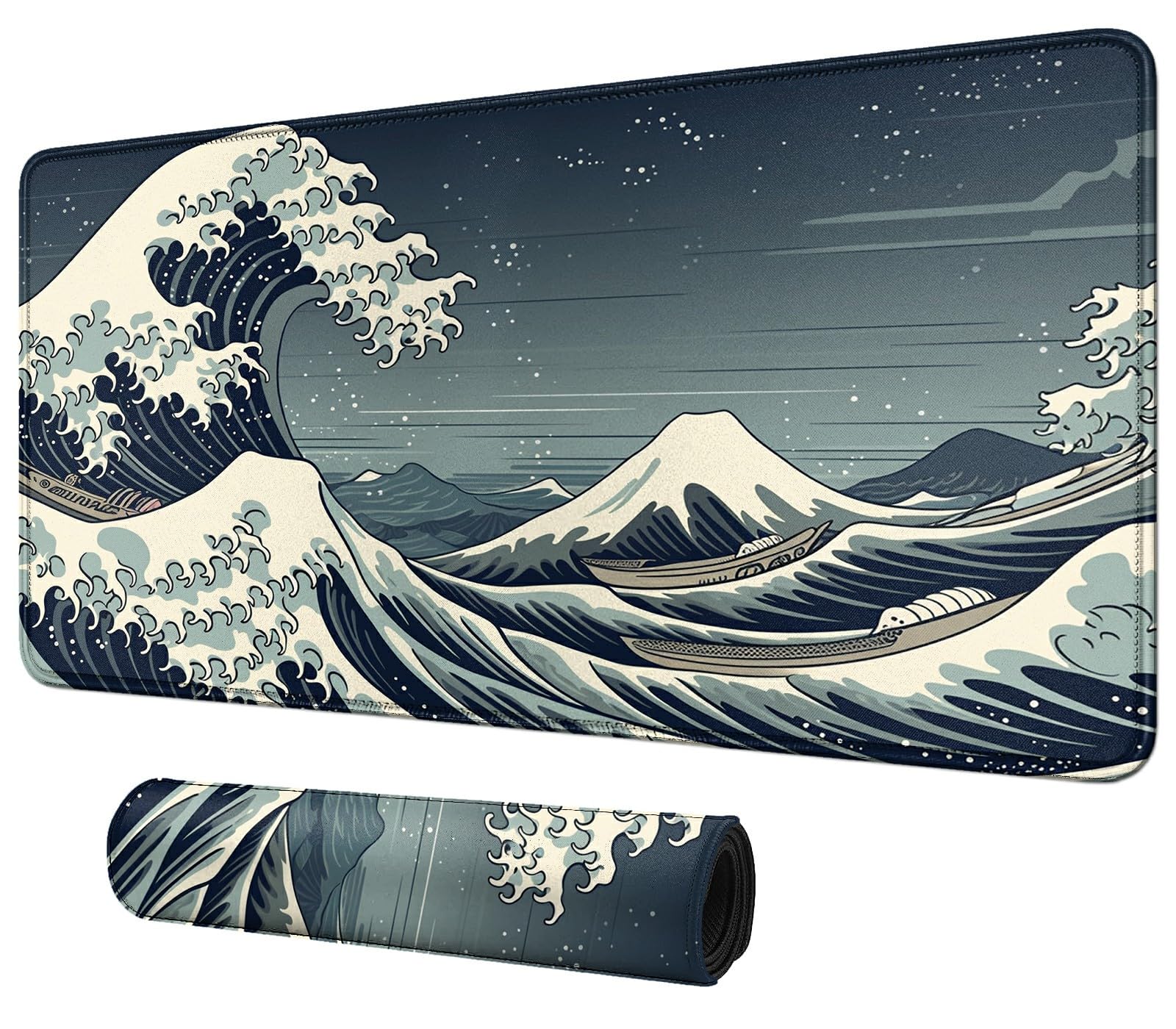 Card Mat for MTG &amp; TCG Playmat,Blue Waves