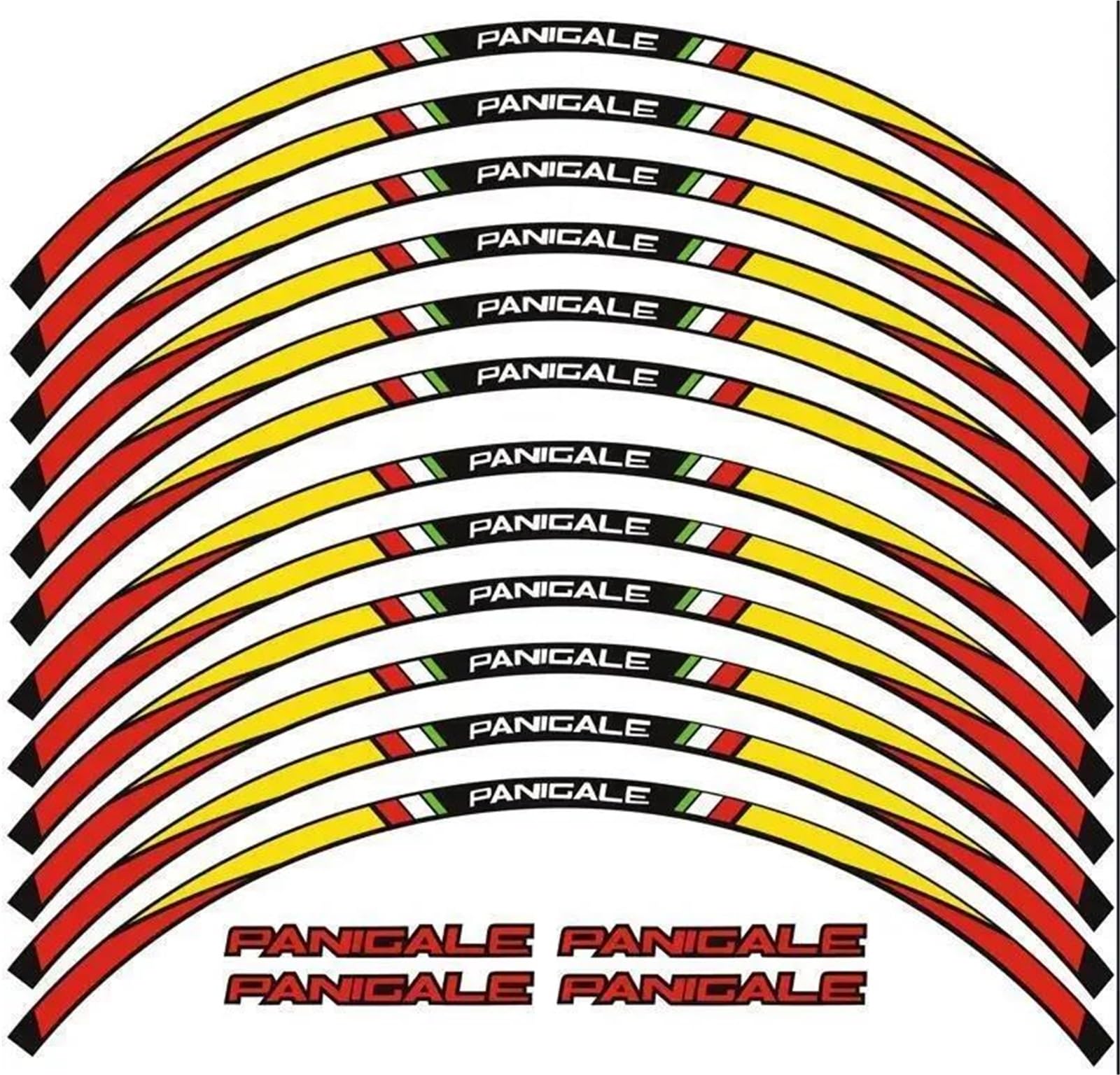 for Ducati 899 959 1199 1299 Panigale V2 V4 S/R Wheel Rim Stripes Tape Sticker