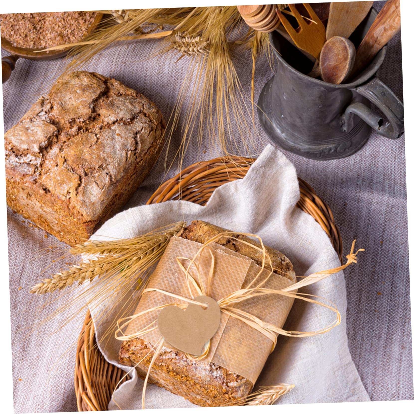6 Pacchi Cuore Di Carta Kraft Etichetta Etichetta a Forma Di Cuore Etichette Regalo Kraft Per Confezione Regalo Di Carta Kraft Carta