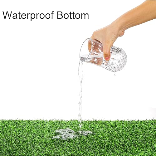 Miniatura 5 de Fasmov Paquete de 4 almohadillas de césped artificial para orina de conejillo de indias, 15.7 x 23.6 pulgadas, alfombra de césped artificial para