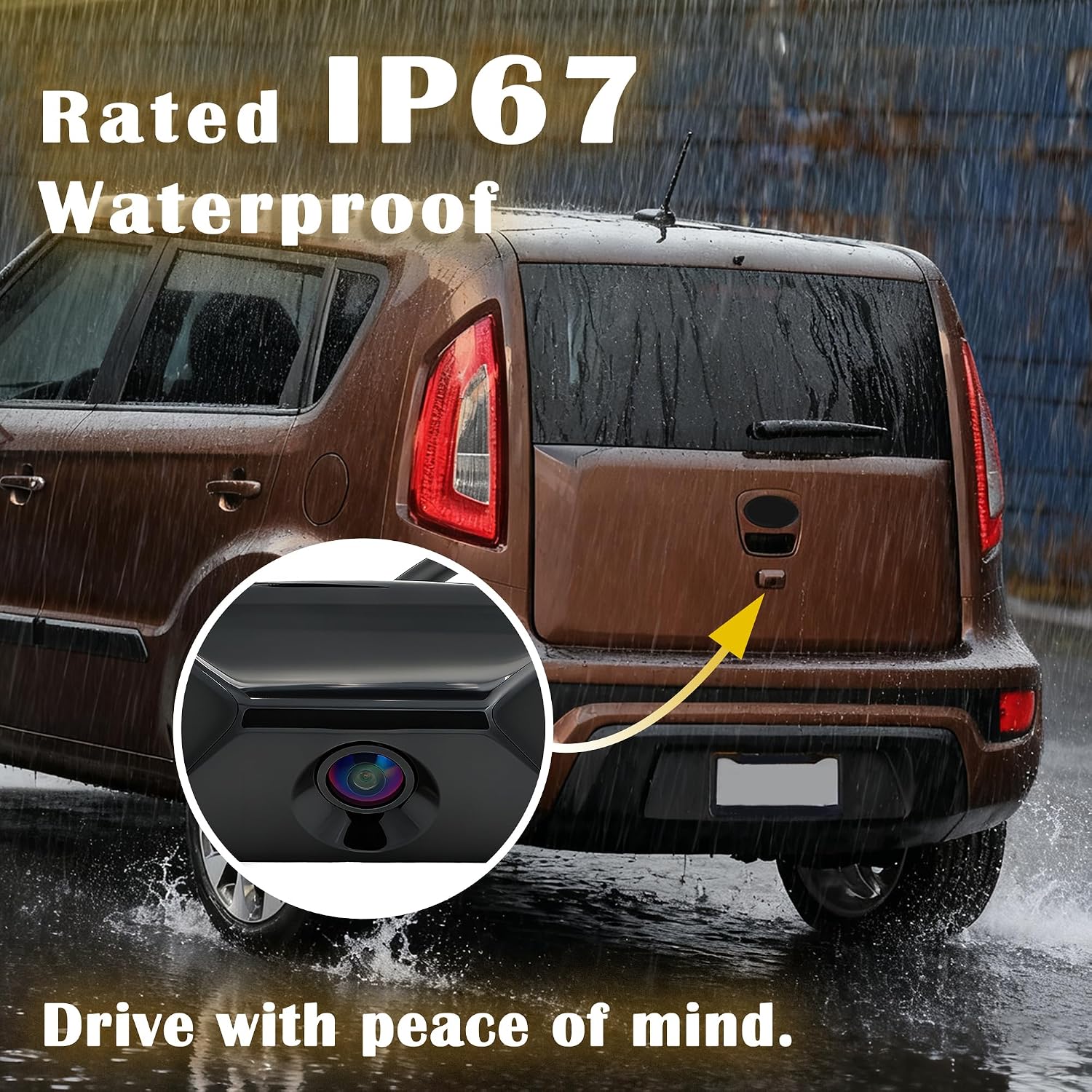 Rear View Backup Camera Compatible with Kia Soul 2010-2013 image 4