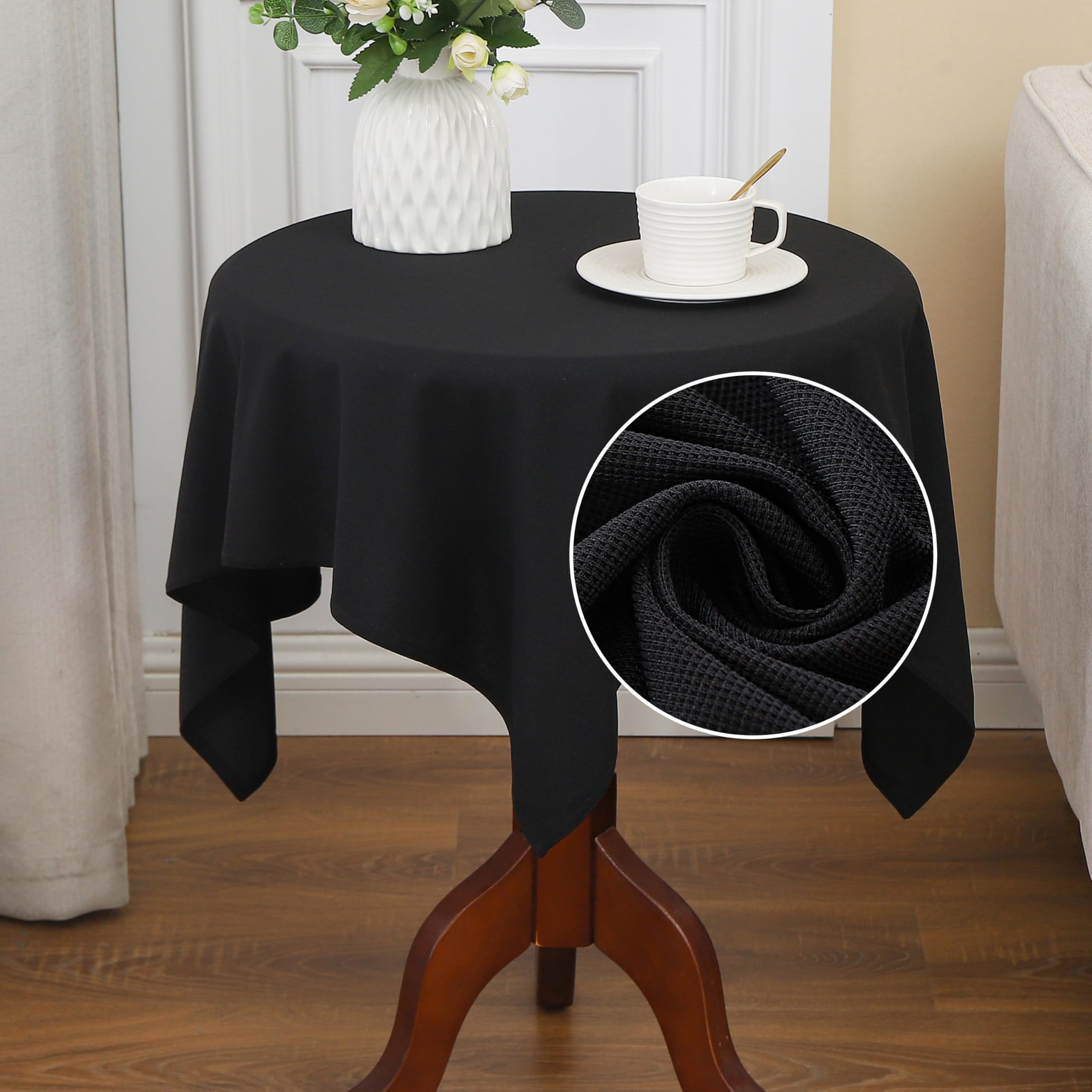 Amazon.com: Viiamacki Textured Small Square Tablecloth, 36x36 Inch ...