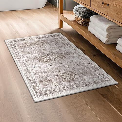 Miniatura 708 de Alfombra Boho Negra para Sala de Estar - Alfombra de Área Lavable de 10x14 Pies, Alfombras de Comedor para Debajo de la Mesa, Alfombra Suave de Pelo