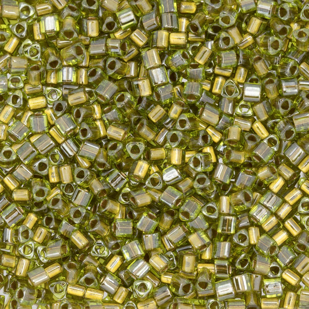 Toho TG-11-991 11/0 Triangle Seed Bead 24K Gold-Lined