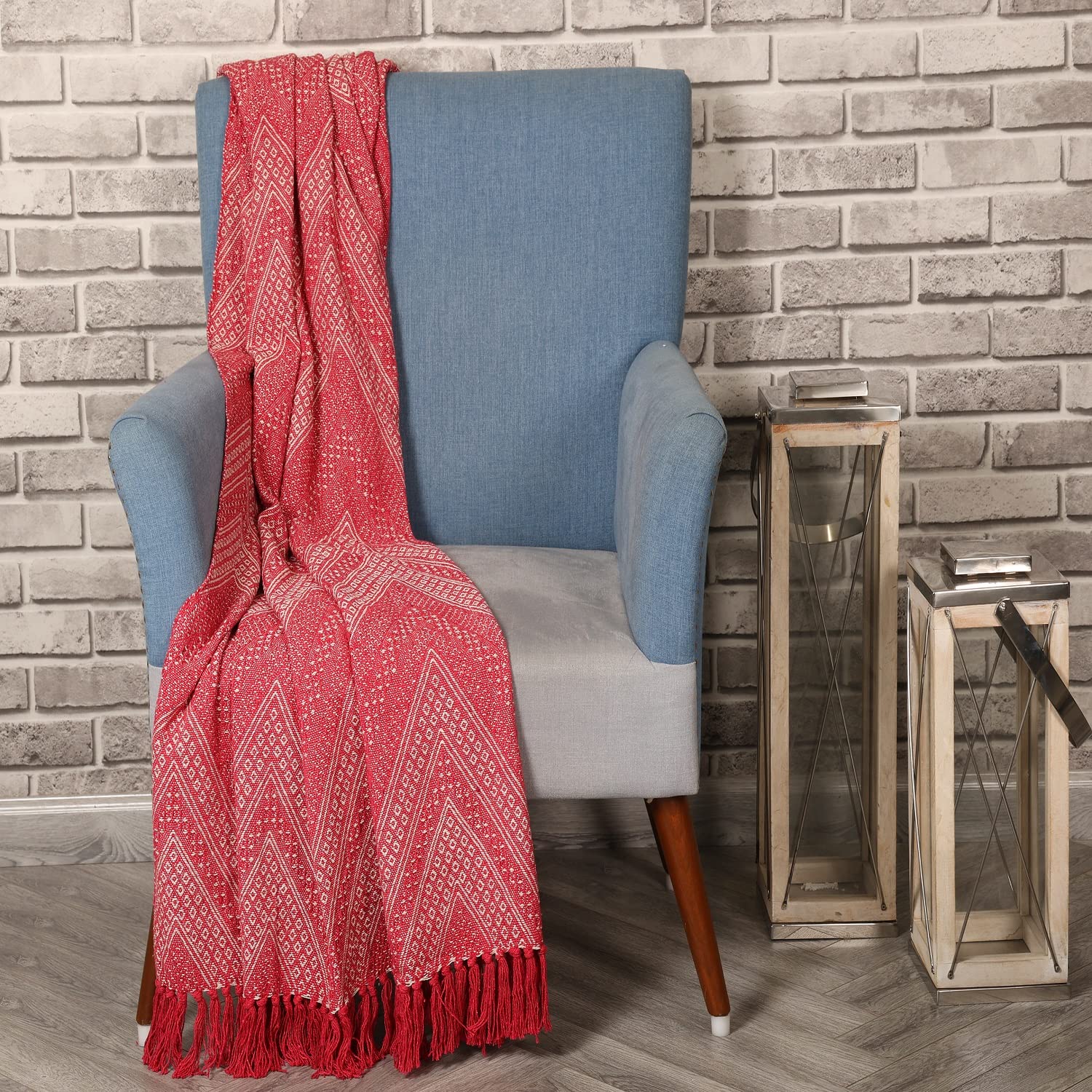 SASHAA WORLD Jewels of India Throw | Throw for Living Room, Sofa, Bed, Chair, Picnic & Used for Gift | Pink Throw Blanket 130X180 Cm (B0C345194Q) Amazon Price History, Amazon Price Tracker