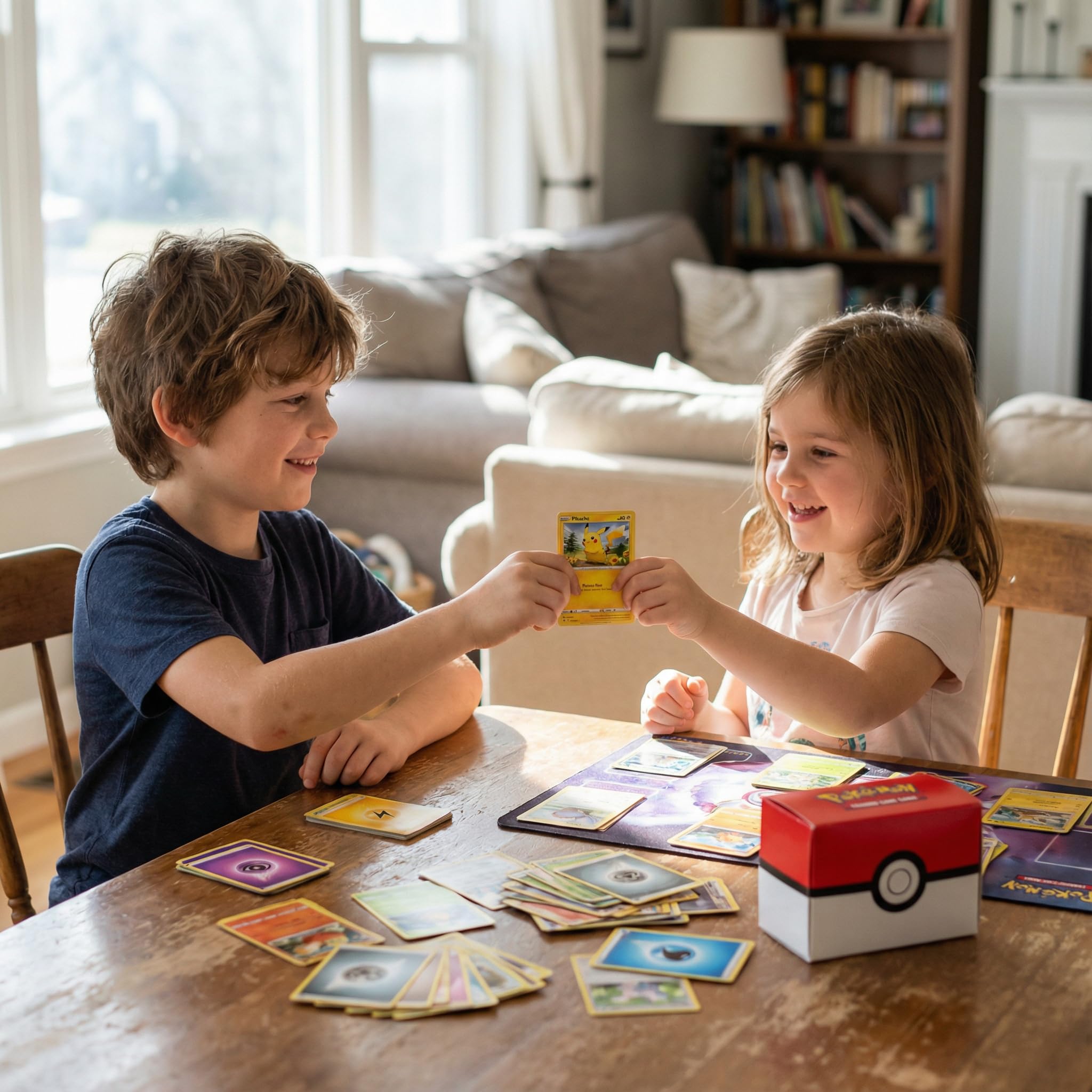 Juego de 200 cartas de Pokemon en inglés, cartas coleccionables originales de Pokemon, incluye 25 holo/holo inverso + 100 fundas para tarjetas, sin duplicados, caja de regalo para niños y