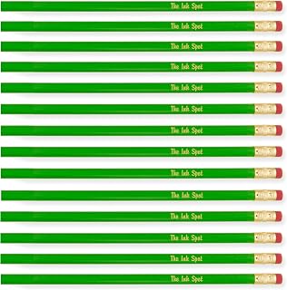 100 Personalized Custom Printed Pencils. USA Made. PMA Certified – Green