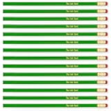 100 Personalized Custom Printed Pencils. USA Made. PMA Certified – Green