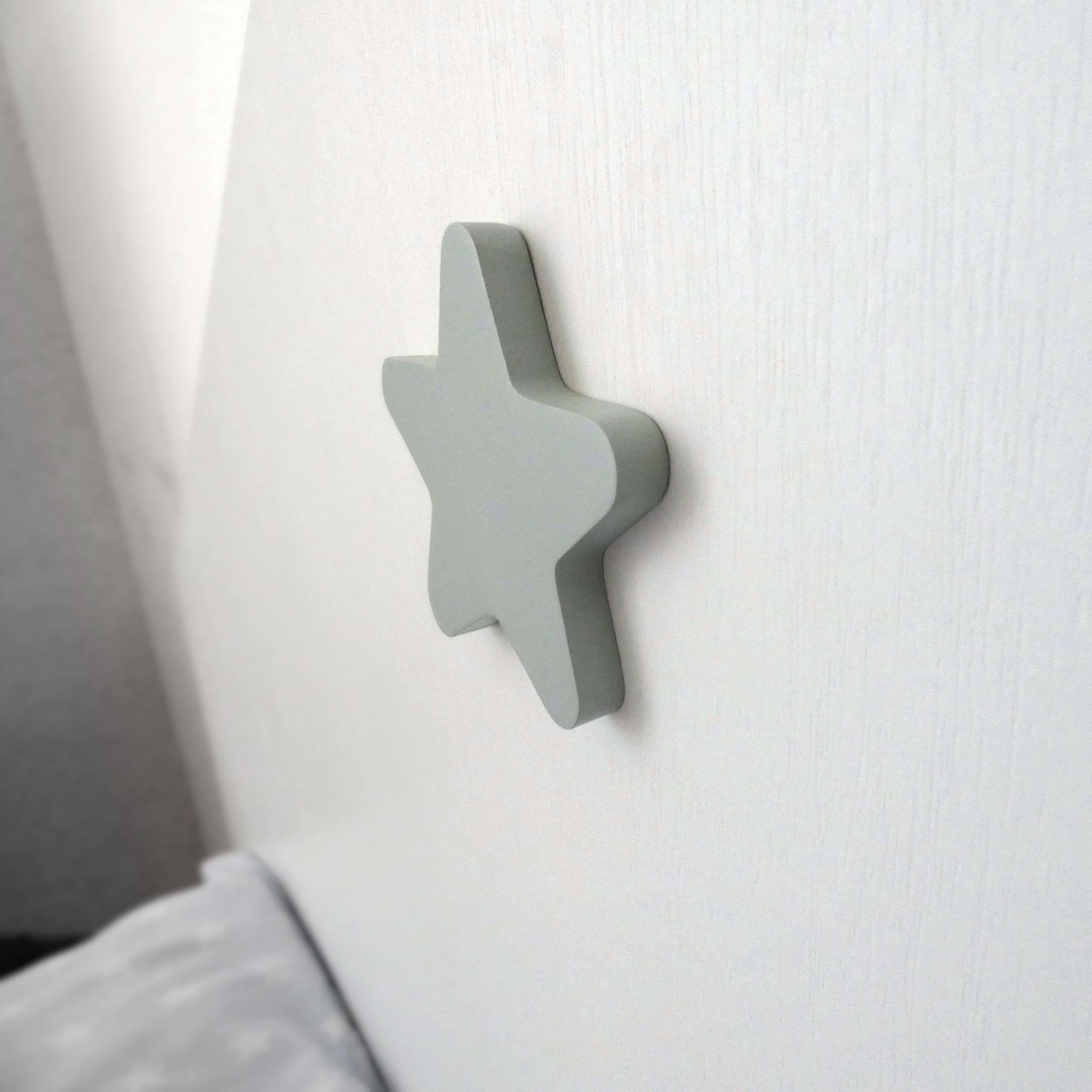 MUEBLES PITARCH | Tête de Lit 90 Enfant avec Étoile, Blanc, 80x100x1,6 cm, modèle Sweet