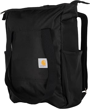 Carhartt Classic Convertible Backpack Tote, Durable Water Repellent Material W/ 17 Laptop Sleeve, Black