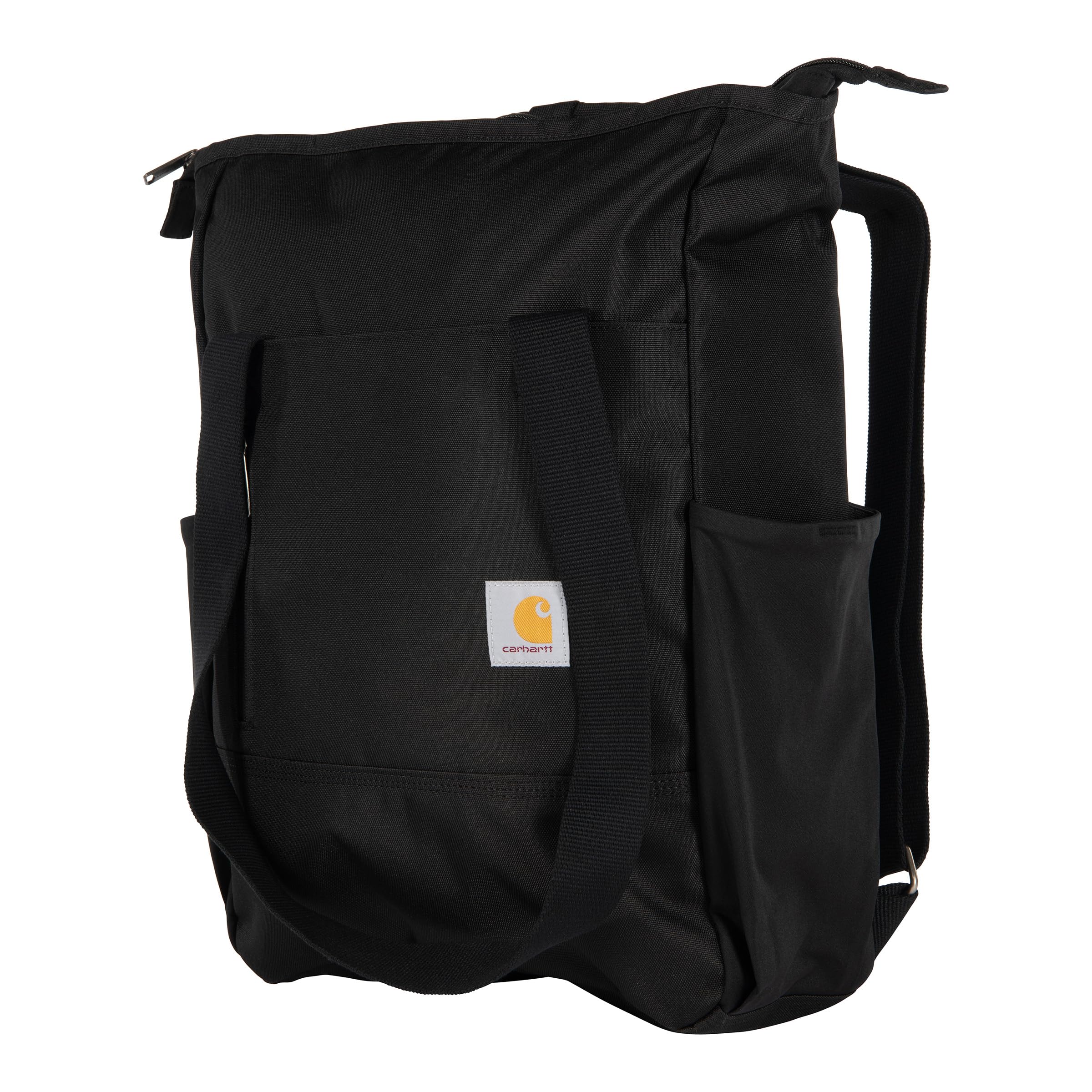 Carhartt Classic Convertible Backpack Tote, Durable Water Repellent Material W/ 17" Laptop Sleeve, Black