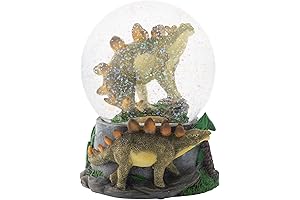 Elanze Designs Stegosaurus Dinosaur Friends Dinosaur Snow Globe
