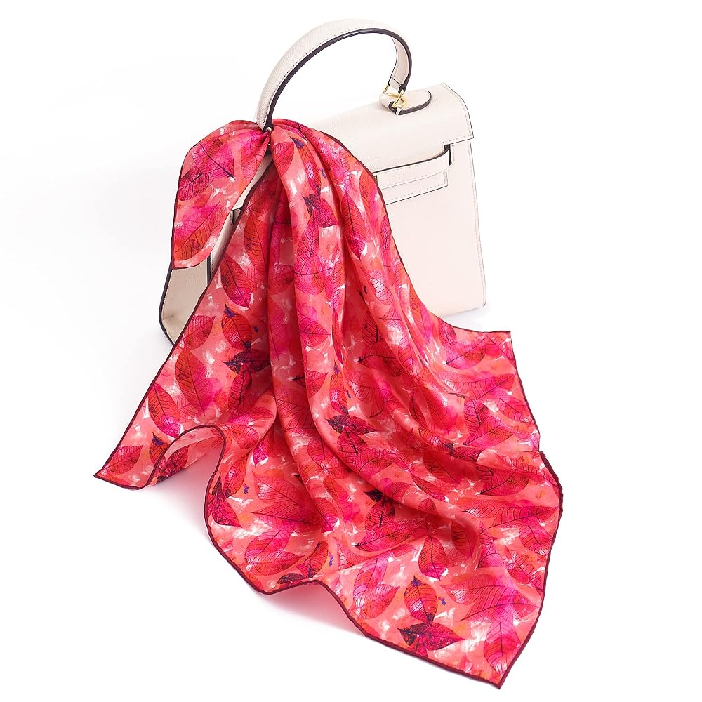 STARWHISPER 100% Pure Mulberry Silk Scarf-21''x21'' 14MM
