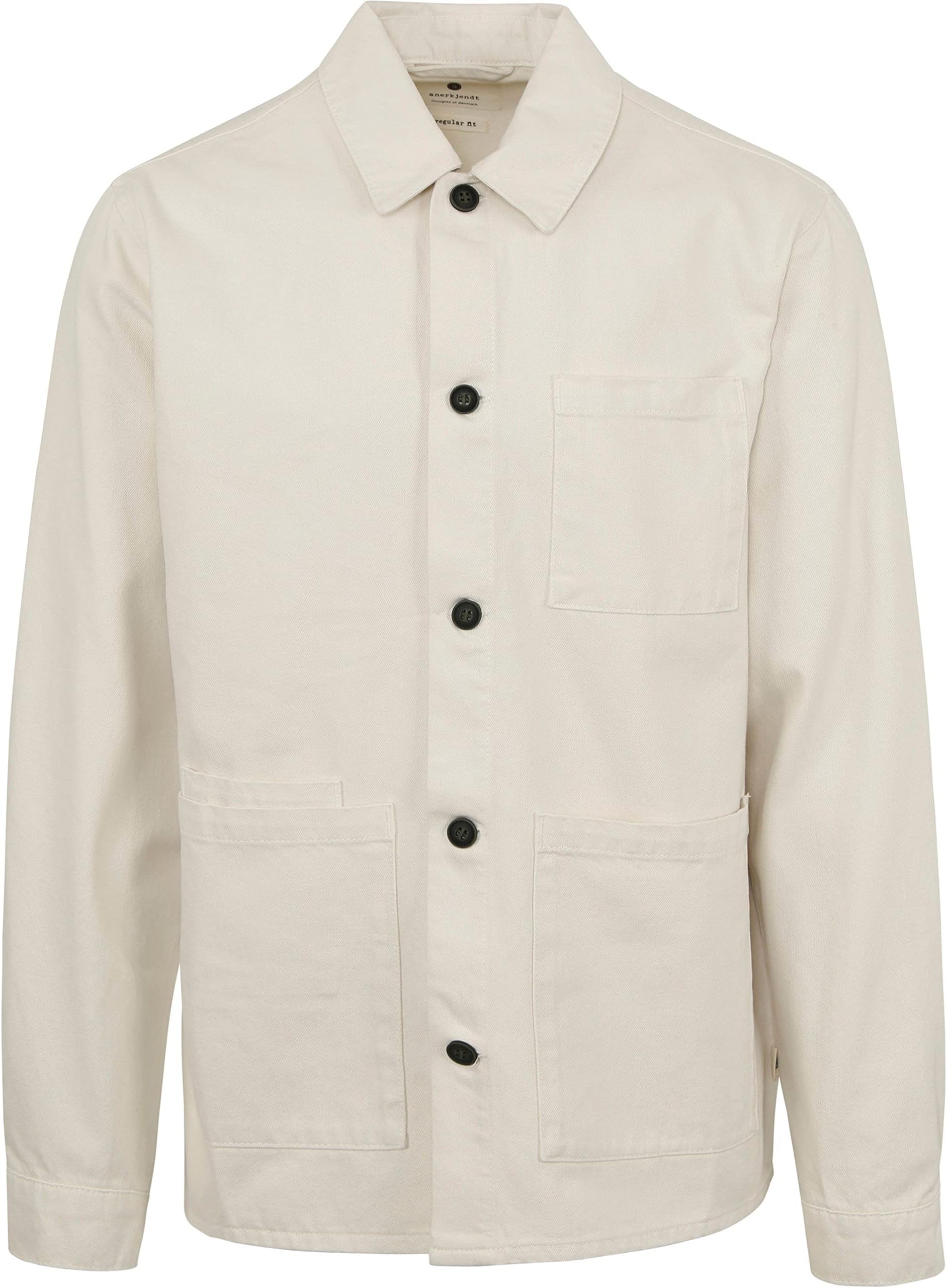 AnerkjendtOscar Off White Shirt Size XL Men's Clothing, White, XL