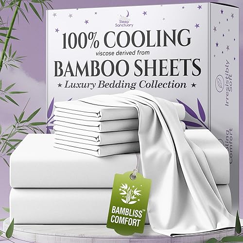 SLEEP SANCTUARY 100% Viscose Derived from Bamboo Sheets King Size
