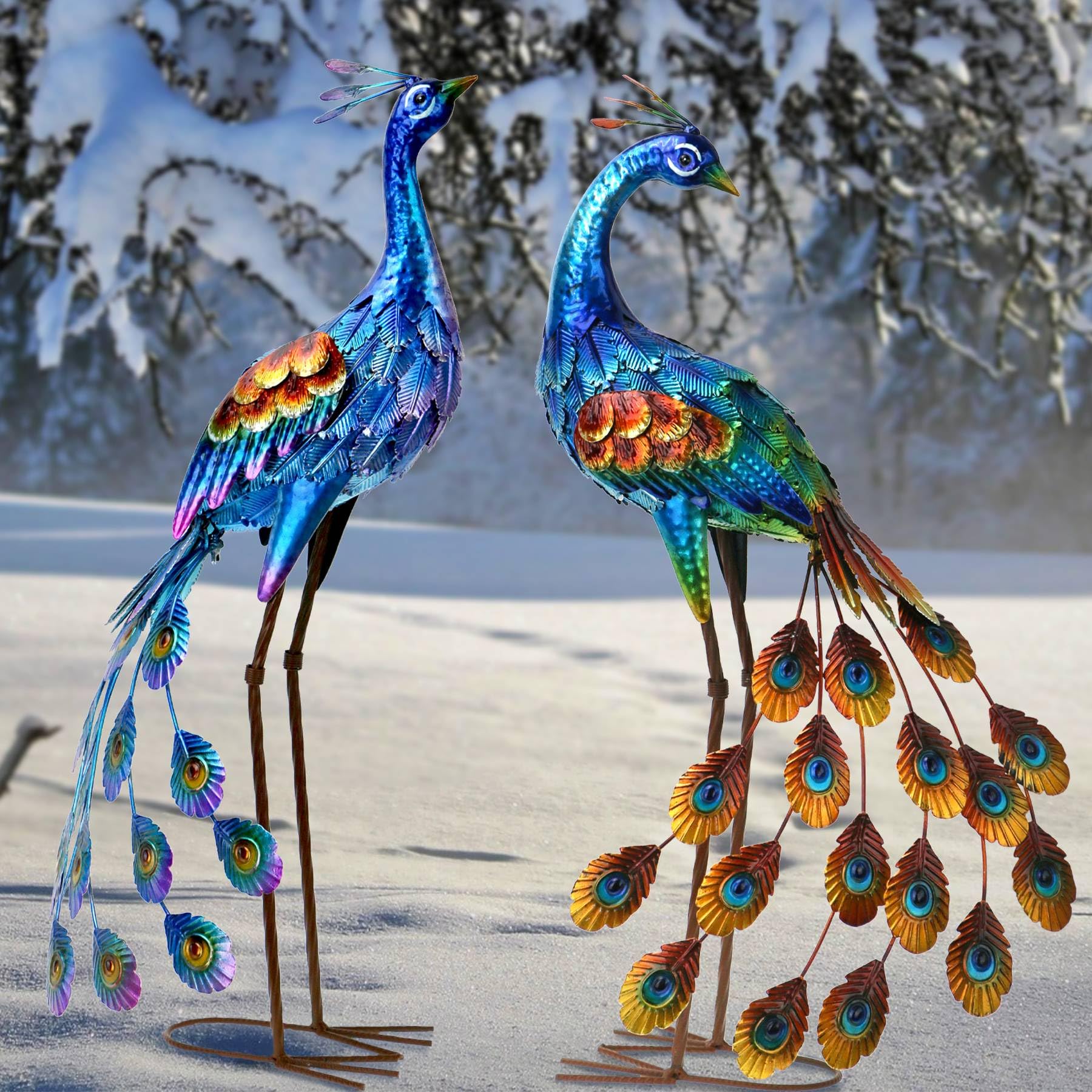 孔雀デザインの金属飾り 孔雀デザインの金属飾り