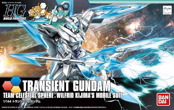 Bandai Hobby 1/144 High Grade Transient Gundam Build Fighters Figura de Acción miniatura 4