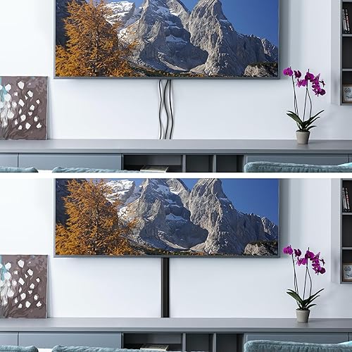 Miniatura 8 de Cubierta de cable de 62.8 pulgadas, cubierta de alambre beige para pared, kit de pared para cubrir cables pintables, ocultadores de cables para TV