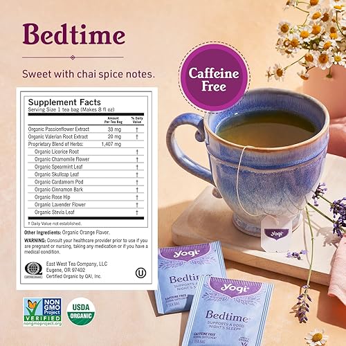 Miniatura 4 de Yogi Tea - Caja de regalo Yogi Favorites (paquete de 6)  DeTox, té verde arándanos Slim Life, hora de acostarse, miel Chai, miel y lavanda alivio