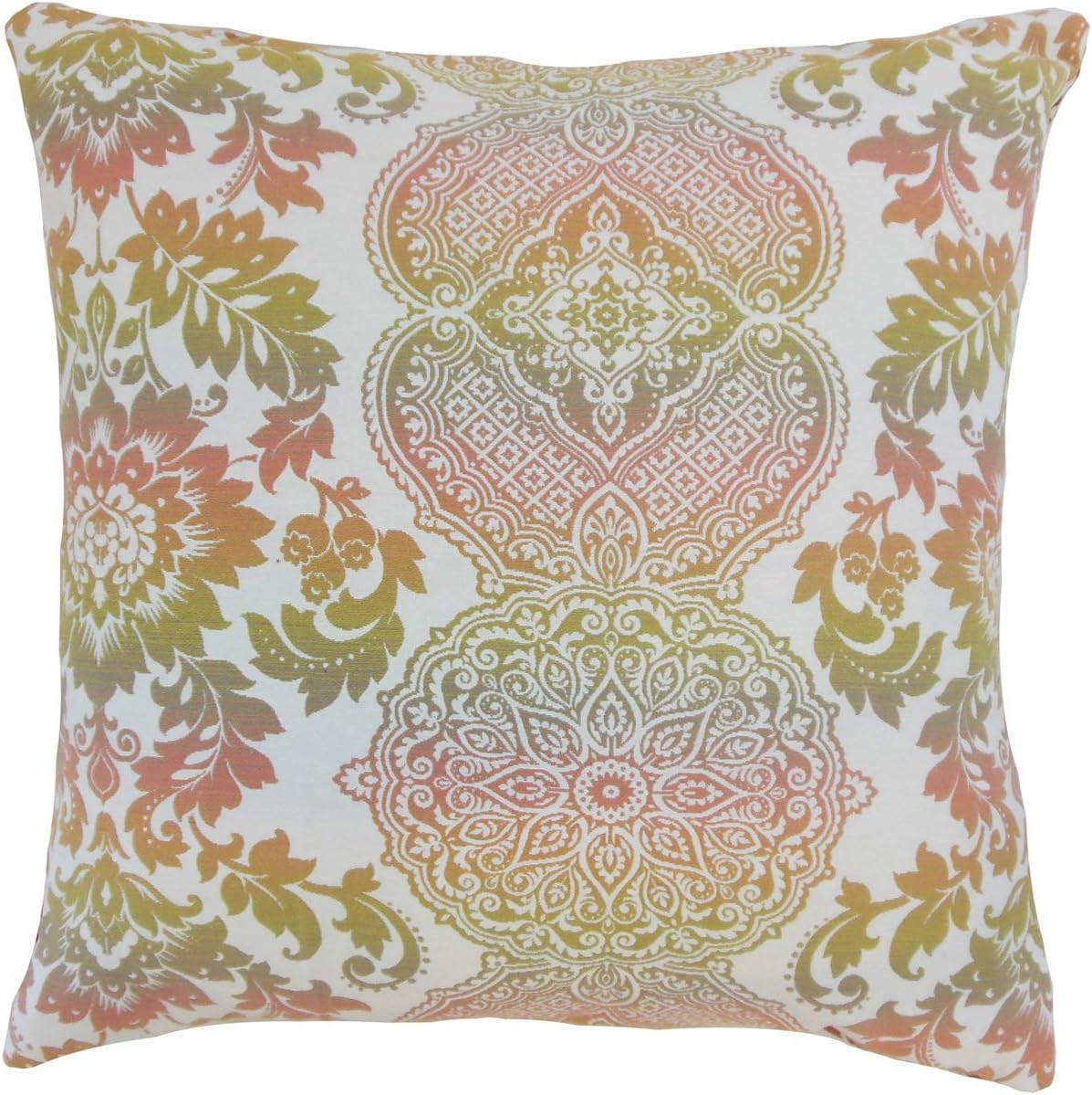 Orma Damask Cushion Cover, Cotton Pink, 38285 x 38285 x 13396 cm