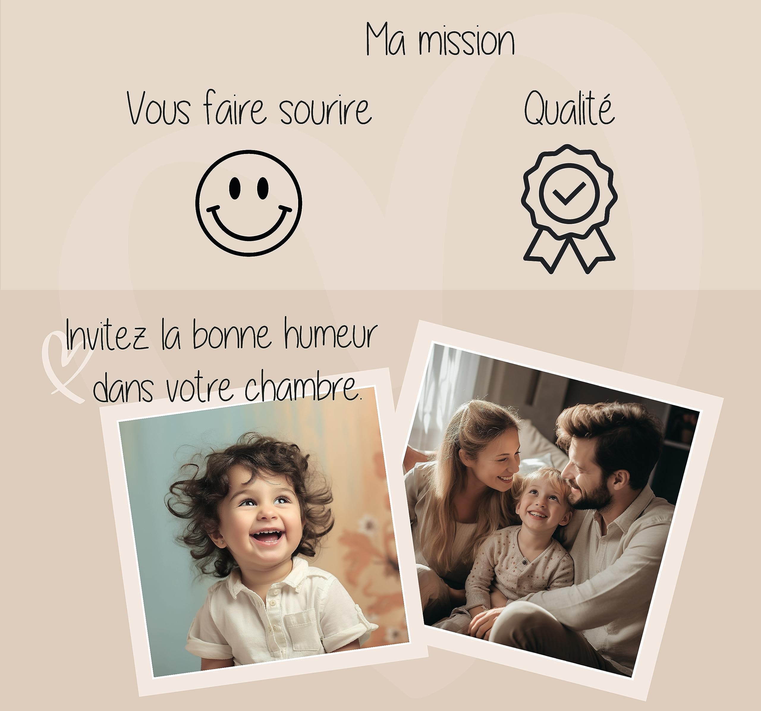 LAVEMA photos décoration chambre bébé | Affiche chambre d'enfant animaux beige | Affiche A4 sans cadre photo | Images de décoration pour chambres d'enfants pour filles et garçons