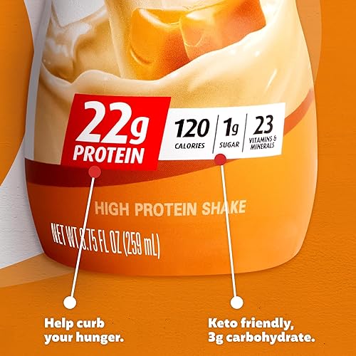 Miniatura 9 de Premier Protein Shake MINIs, vainilla, 0.78 oz de proteína, 120 calorías, 0.04 oz de azúcar, 8.75 onzas líquidas, paquete de 12