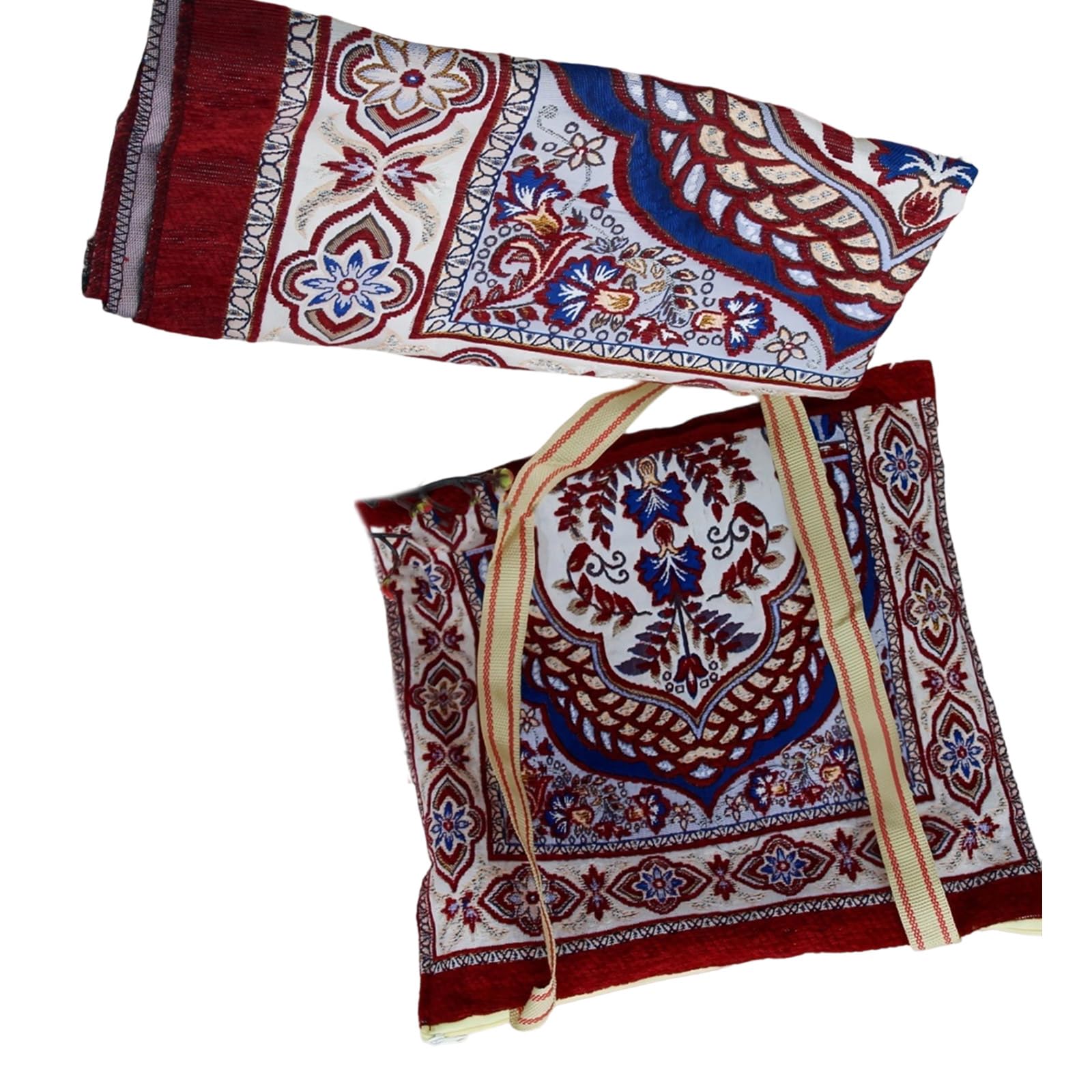 Tapis de prière doux avec sac pliable tapis de sol en polyester confortable