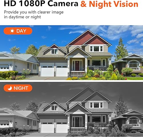 Miniatura 5 de VKJ Sistema de intercomunicación de timbre de video inalámbrico, cámara de timbre con monitor táctil de 7 pulgadas, cámara de timbre de puerta WiFi