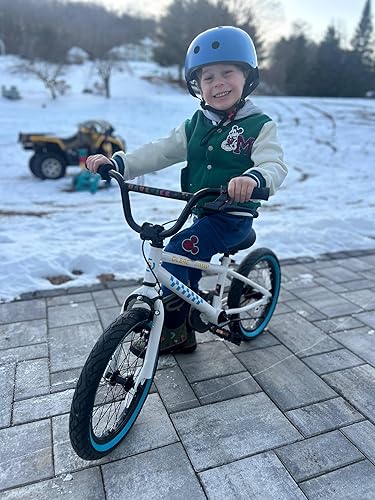 Miniatura 5 de Glerc NuNu - Bicicleta para niños de 12, 14, 16 pulgadas, estilo BMX para niños de 2 a 8 años, bicicletas para niños pequeños con ruedas de