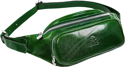 Riñonera de cuero Bolso de vientre Riñonera Riñonera de cuero Riñonera de cuero hecha a mano en Italia - Time Resistance