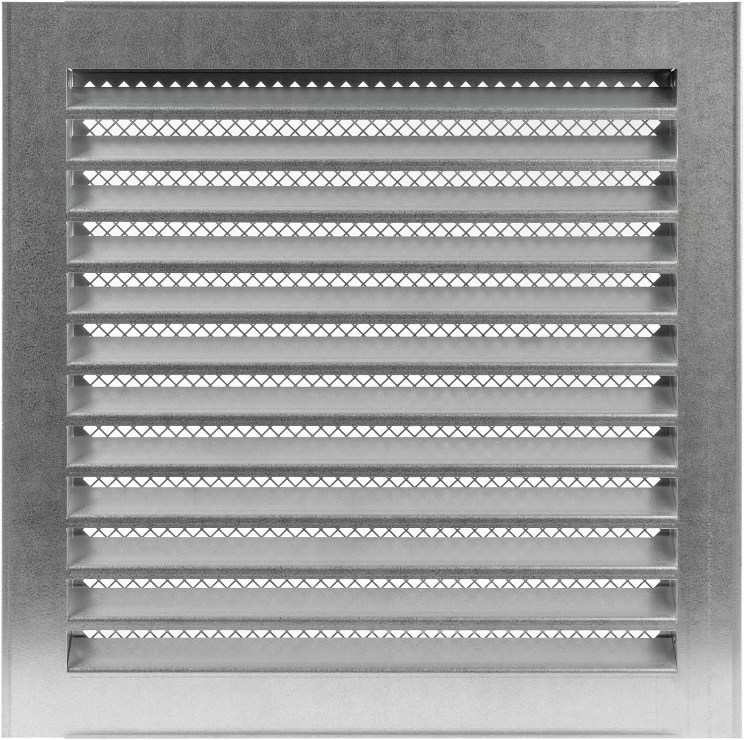 10" Inch Round Aluminum Alloy Ventilation Grille with Metal Mesh (Duct Ø10"/Grille Ø11") HVAC - Heating, Cooling Air Intake Louvered Vent - Exhaust Vent System - Durable Outdoor, Indoor Duct Cover