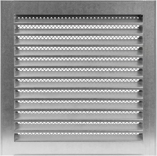 Miniatura 6 de Rejilla de ventilación redonda de aleación de aluminio de 10 pulgadas con malla metálica (conducto Ø10 pulgadas  rejilla Ø11 pulgadas) HVAC.