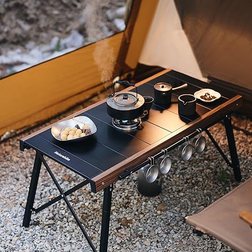 Miniatura 2 de Naturehike Mesa de camping IGT plegable, sistema portátil de cocina IGT para exteriores, mesa de campamento de aluminio ultraligera con bolsa de