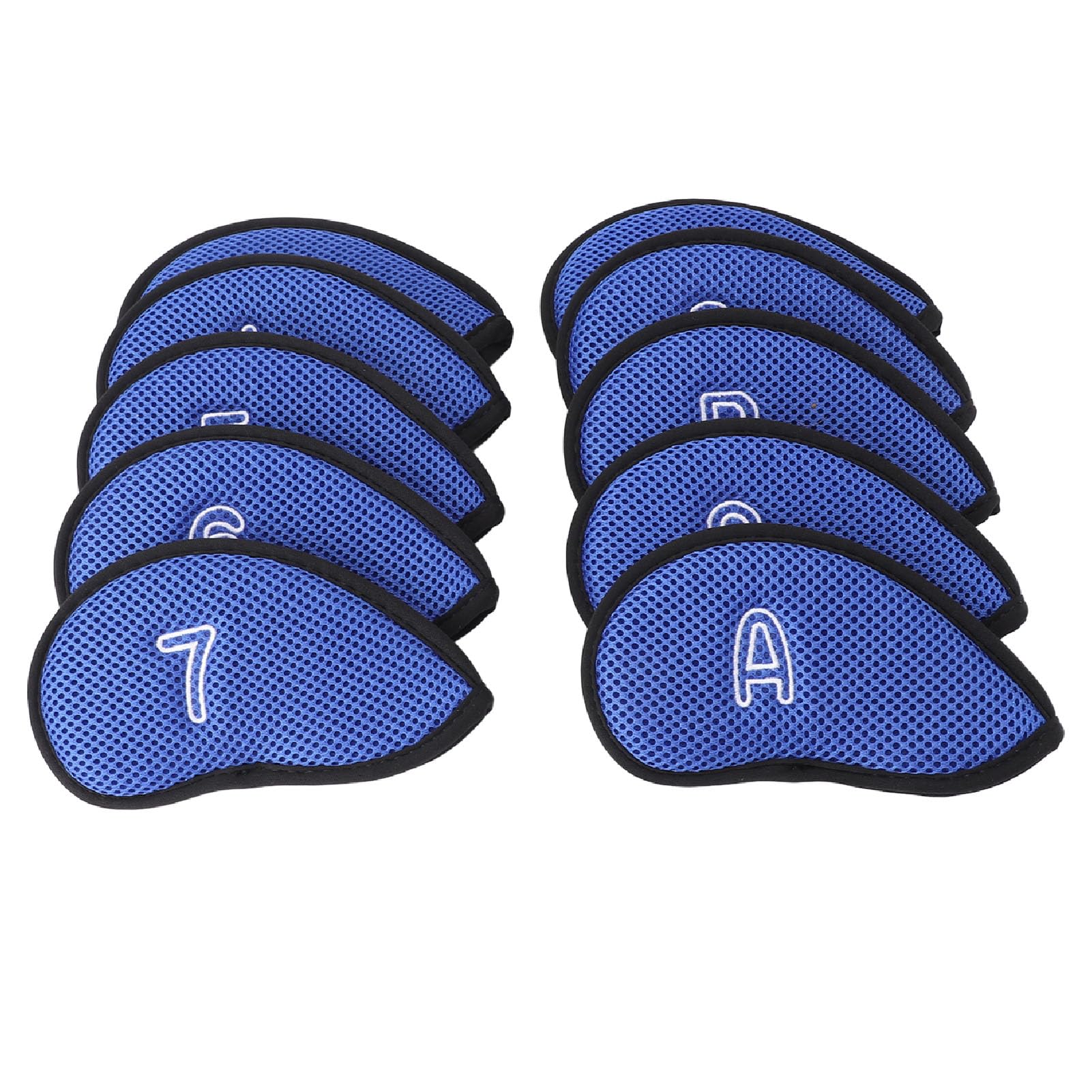 10 Pezzi Nuovi Set di Coperture per Ferri da Golf a Rete Copri Testa per Mazza da Golf Adatti Alla Maggior Parte dei Ferri, Copri Testa da Golf Utilizzano Tessuto a Rete in Nylon
