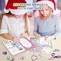 Vista 3 de PERRYHOME Juego de diario DIY de 2 paquetes para niñas - Juego de diario de más de 200 piezas para niñas adolescentes y preadolescentes, Kits