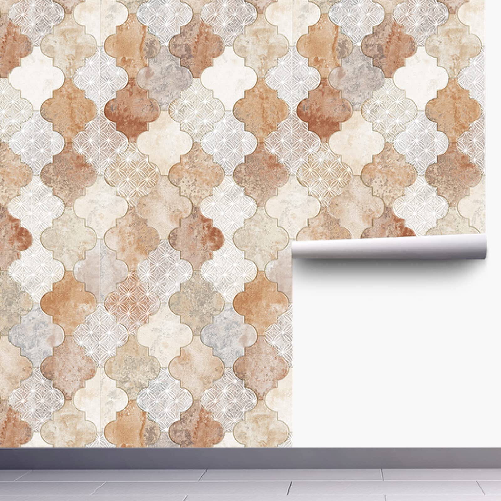 Papel pintado vinílico autoadhesivo con efecto 3D de ladrillo para pared d
