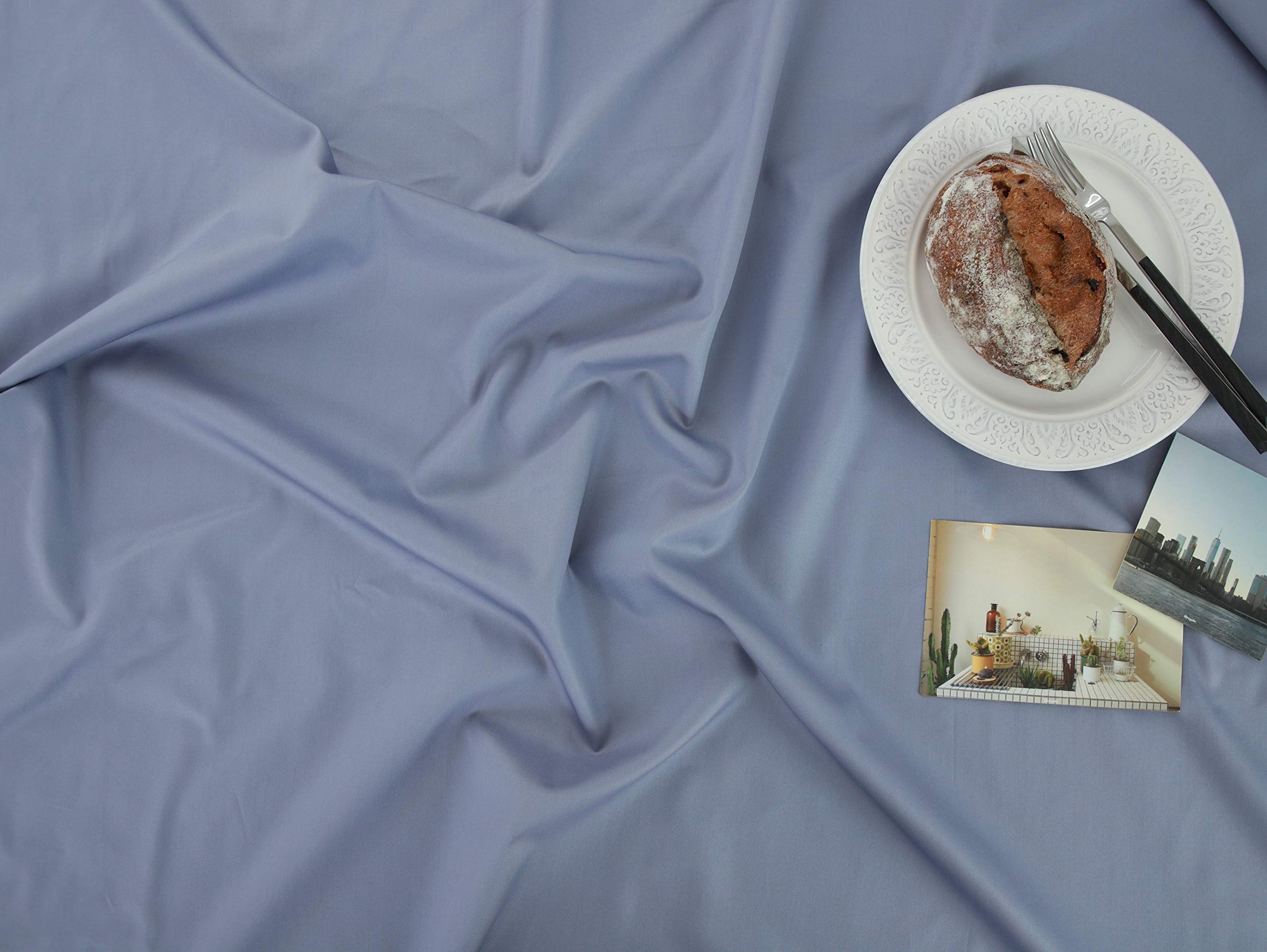 COTTONVILL 40COUNT Cotton Solid Fabric (3yard, 10-Grey Catbird)