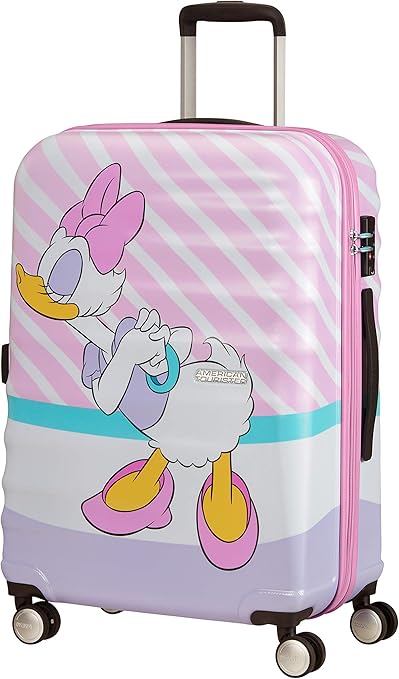 review American Tourister suitcases Unisex Adult Spinner M (67 cm-64 L), Multicolour (Daisy Pink Kiss)