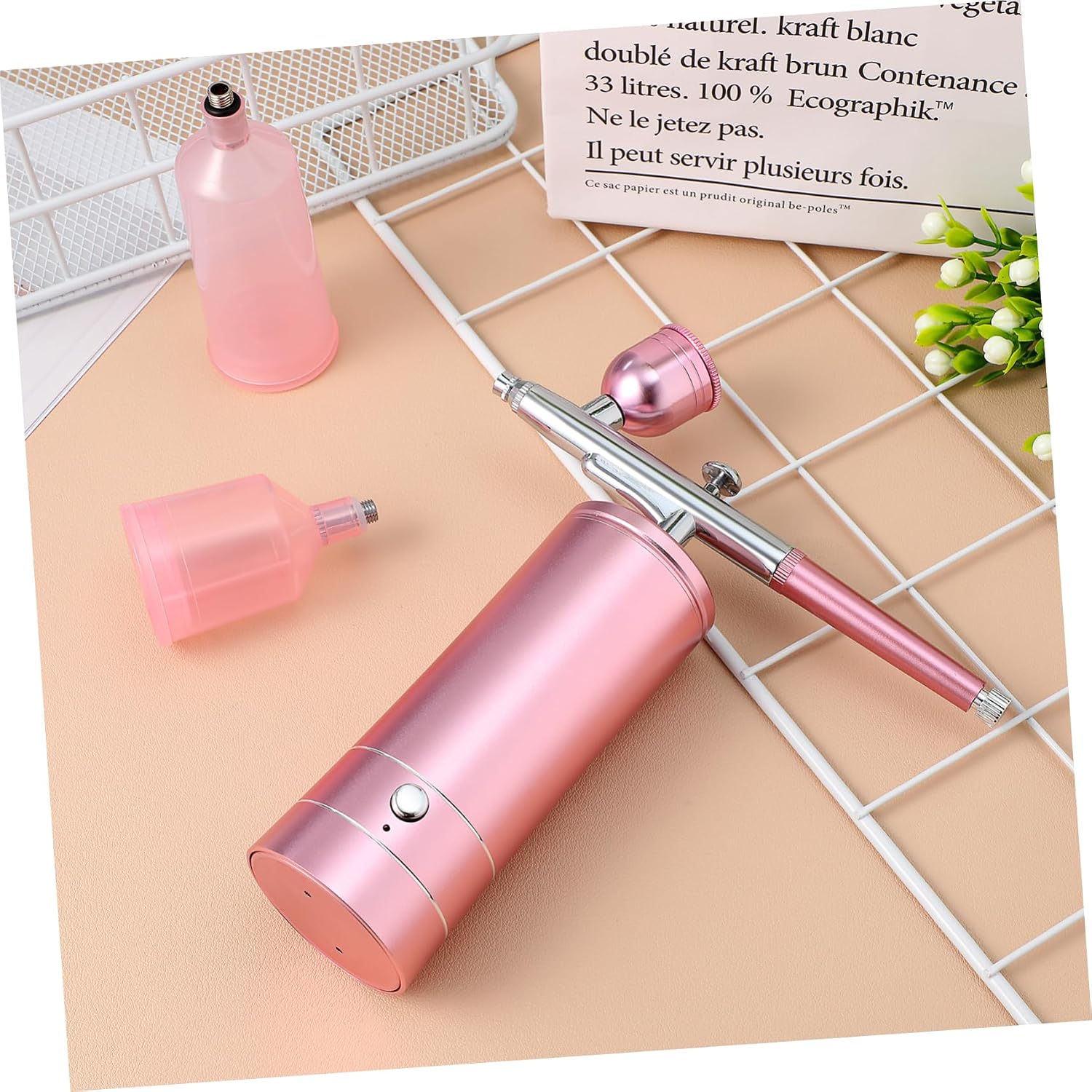 Cordless Air Brush Kit 900ma Aluminum Alloy Portable Tool