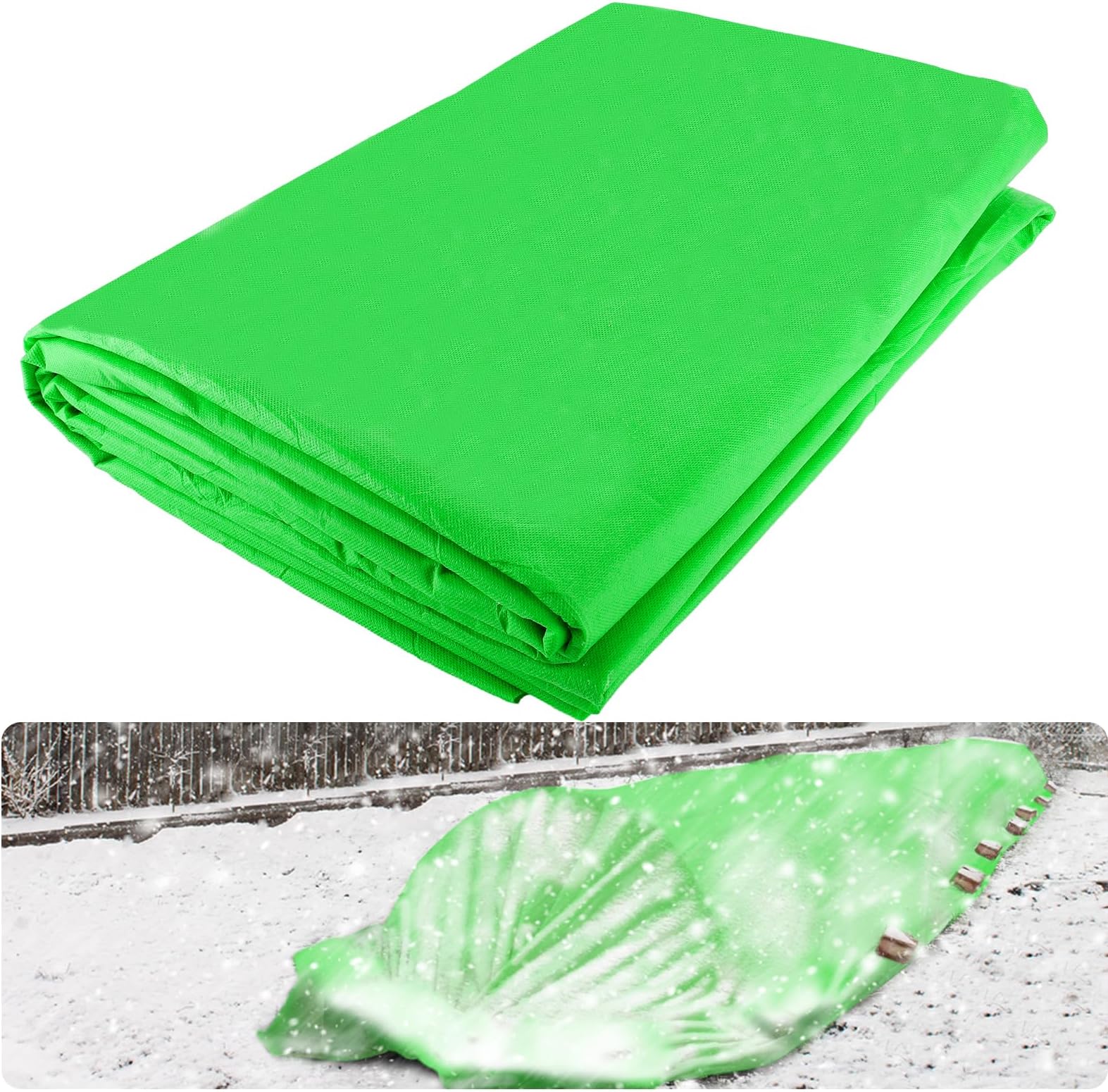 AlphatoolPlant Covers Freeze Protection 2.0oz/yd²- 10 x 20 ft Rectangular Breathable Non-Woven Fabric Frost Proof Plant Blankets Durable Floating Row Cover for Winter Outdoor Garden