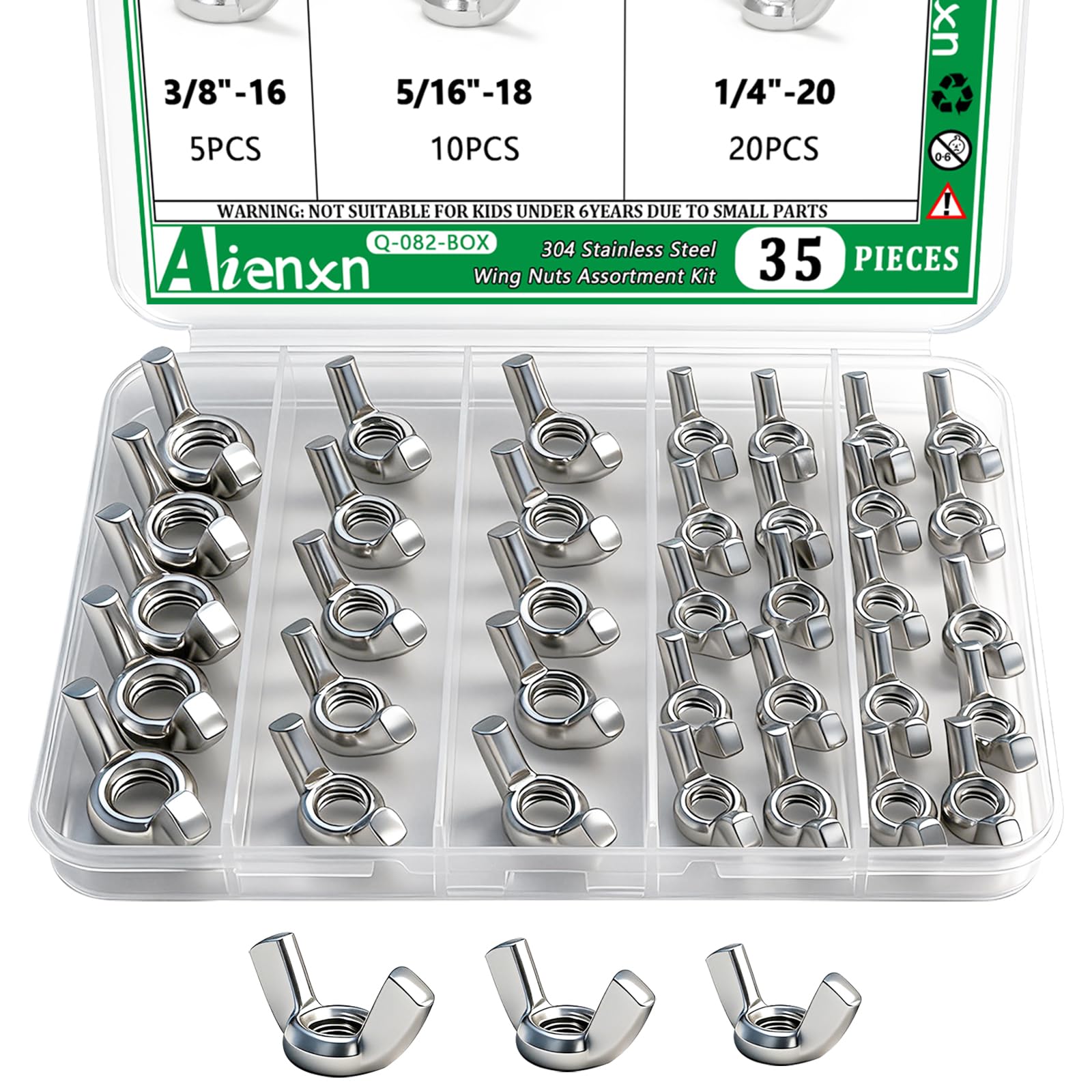 Wing Nut Assortment Kit - 40PCS -12