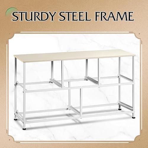 Miniatura 8 de WLIVE Cómoda para dormitorio con 5 cajones, cómoda ancha de cajones, cómoda de tela, unidad de organización de almacenamiento con contenedores de