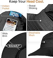Vista 37 de GearTOP Safari Sun Hat for Men and Sun Hats for Women UV Protection UPF 50+ Hiking, Gardening, Fishing