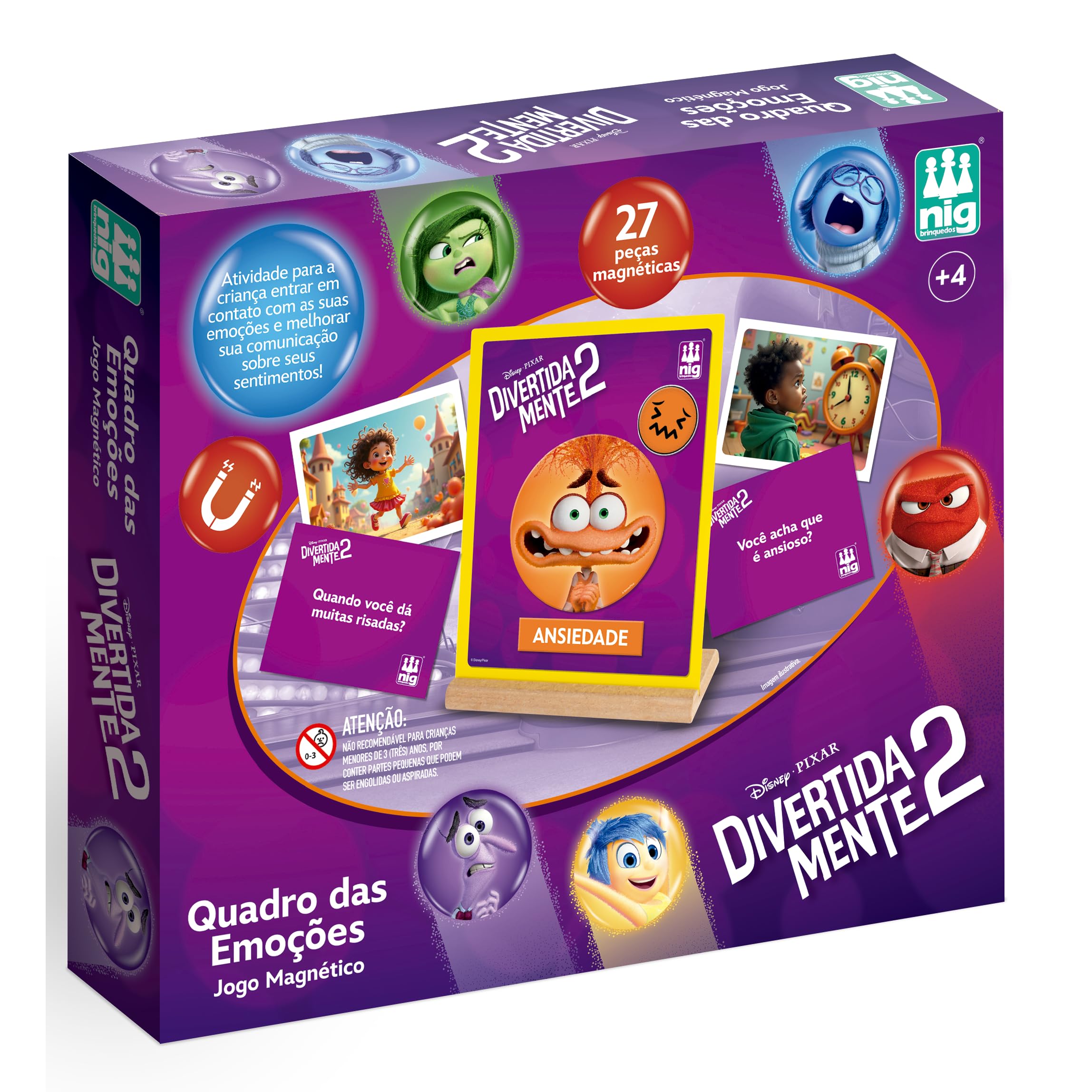 Nig Brinquedos Brinquedo Educativo Quadro das Emoções
