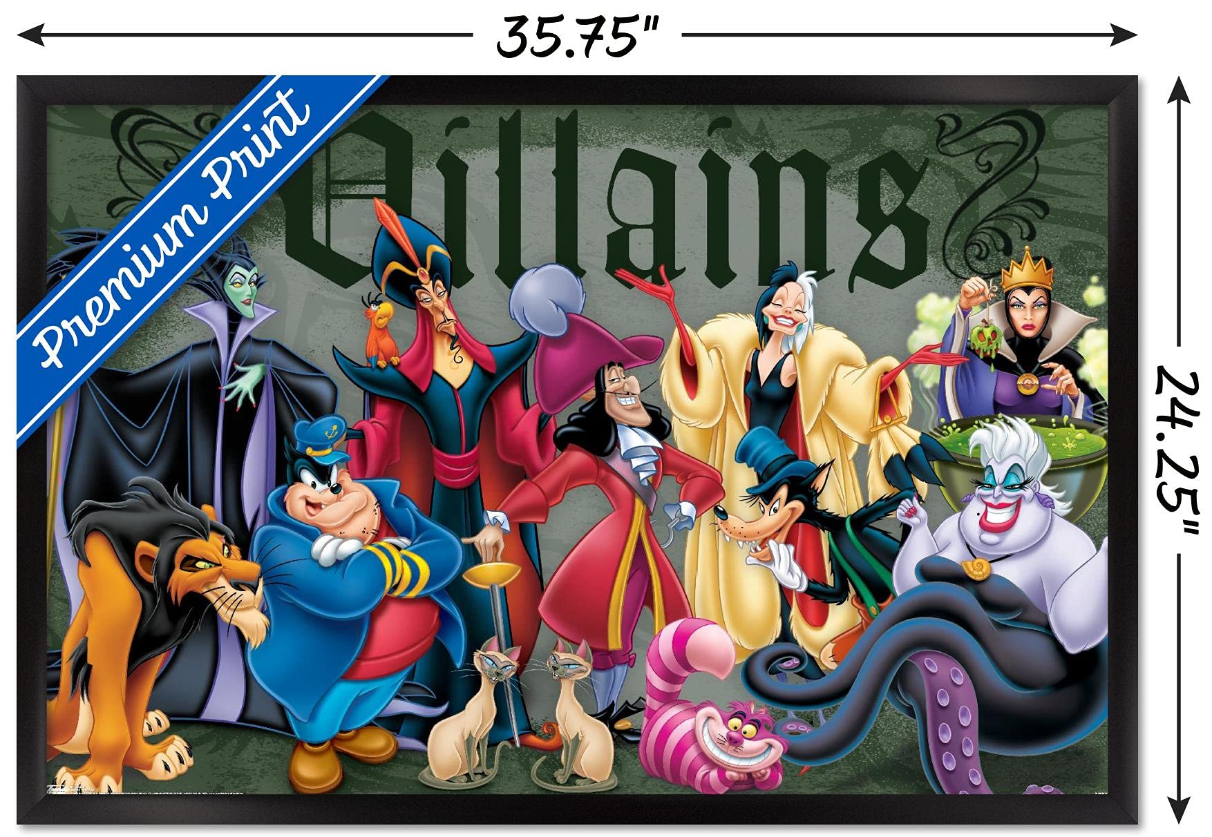 Amazon.com: Trends International Disney VIllains - Group Pose Wall